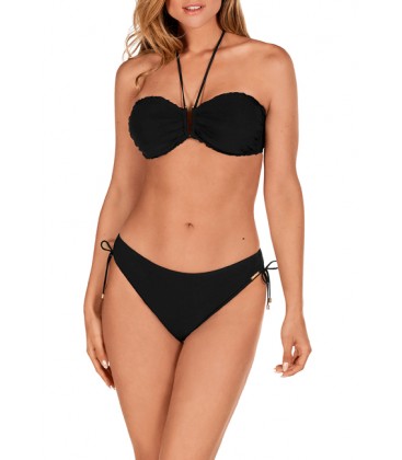 Bikini bandeau copa D con aro y sin foam