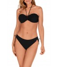 Bikini bandeau copa D con aro y sin foam